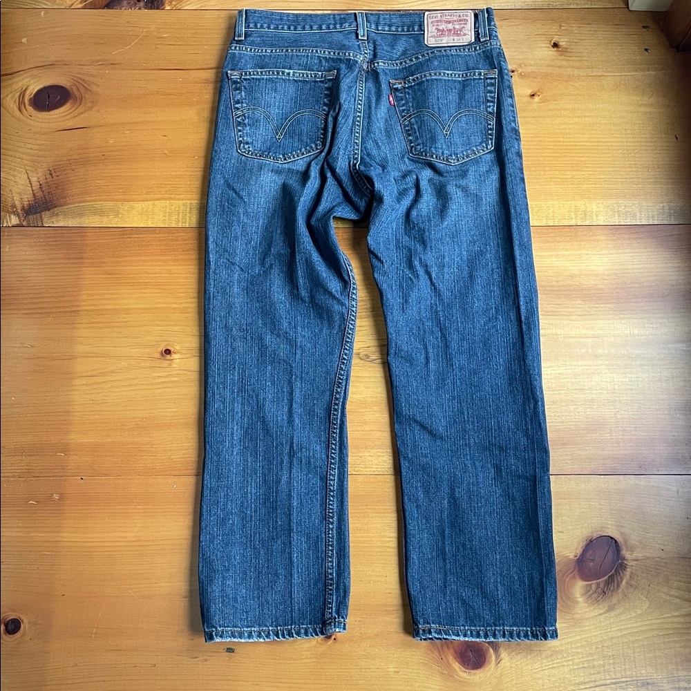 Levi's Men's 505 Regular Mid Rise Regular Fit Straight Leg Jeans - Size 34x30 - Picture 7 of 10